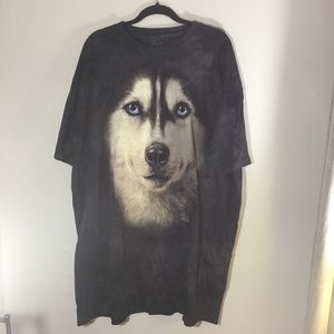 The Mountain Shirts - The Mountain husky T shirt in black The Mountain Shirts - The Mountain husky T shirt in black
